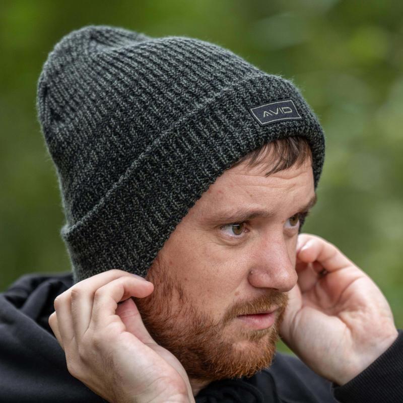 Marl Knit Beanie - Green