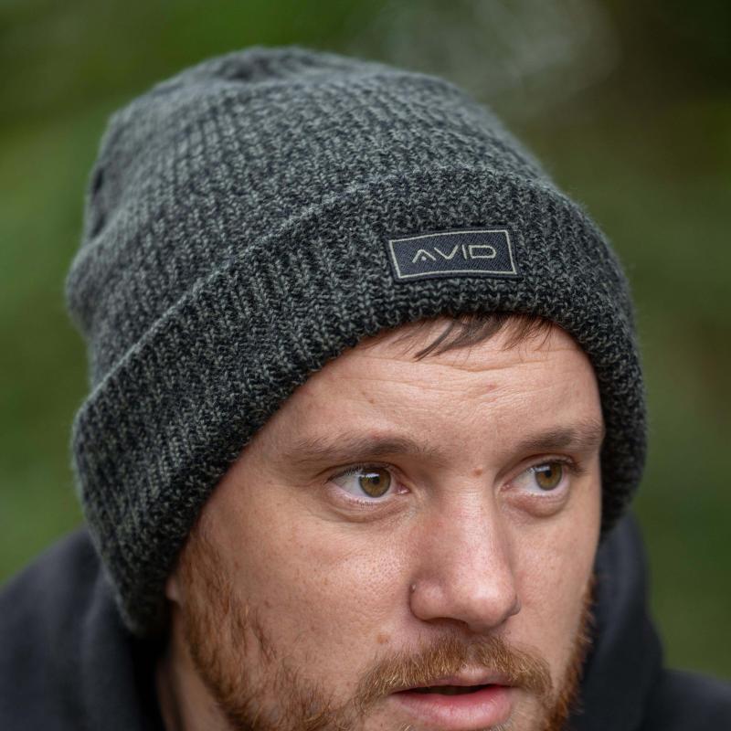 Marl Knit Beanie - Green