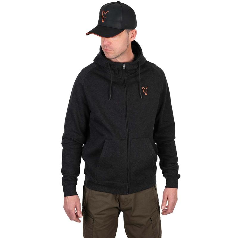 Fox Collection LW Hoody - Black / Orange - XL
