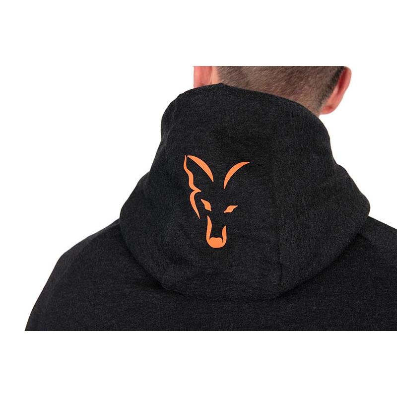 Fox Collection LW Hoody - Black / Orange - 2XL