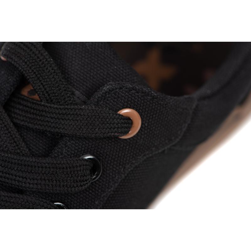 Fox Black Canvas Shoe UK 7/EU 41
