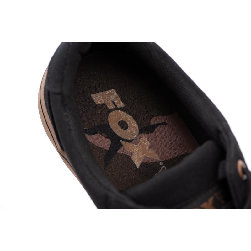 Fox Black Canvas Shoe UK 7/EU 41