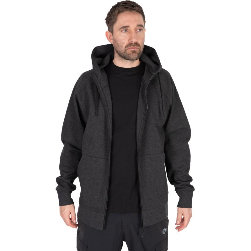 Matrix Charcoal Marl Zip Hoody M
