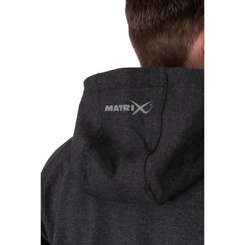 Matrix Charcoal Marl Zip Hoody XL