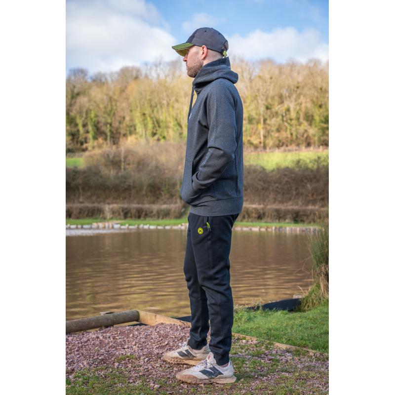 Matrix Charcoal Marl Zip Hoody XXXL