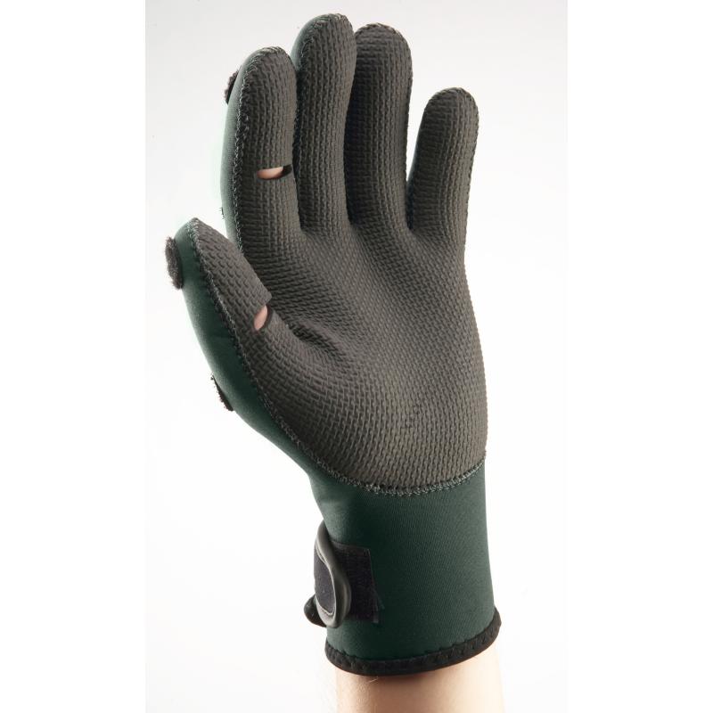 Cormoran Neopren Handschuhe dunkelgr&uuml;n/schwarz Gr.L